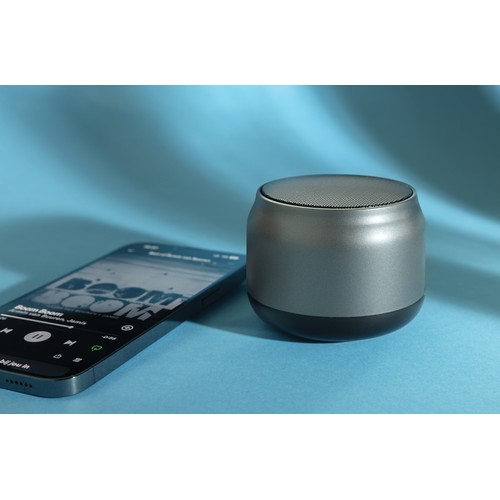 gray Altavoz BeatBuddy de plástico reciclado de 3W