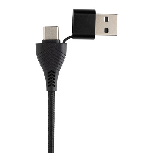 Hub USB à double entrée en plastique et en bambou  RCS Link - 4