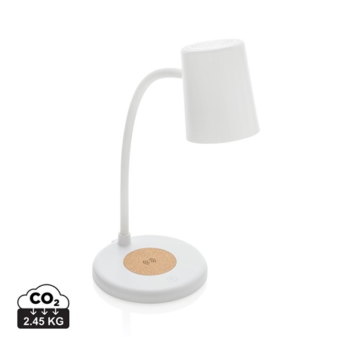 Lampe de bureau 15W  en liège et plastique RCS Zenara - 1