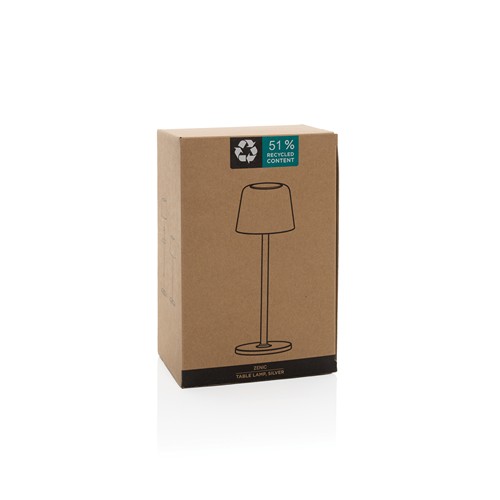 Lámpara de mesa Zenic RCS plástico reciclado recargable USB