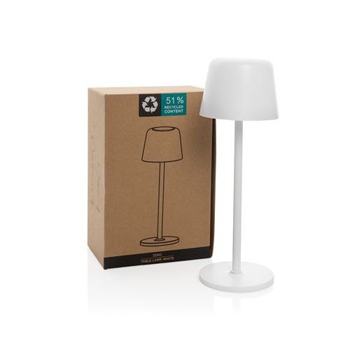 Lámpara de mesa Zenic RCS plástico reciclado recargable USB