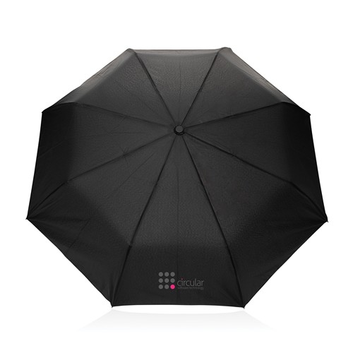 Mini parapluie 21" à ouverture auto en bois d'acacia Kaycey thumbnail 6