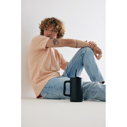 black Taza Cube de acero reciclado RCS 800 ml