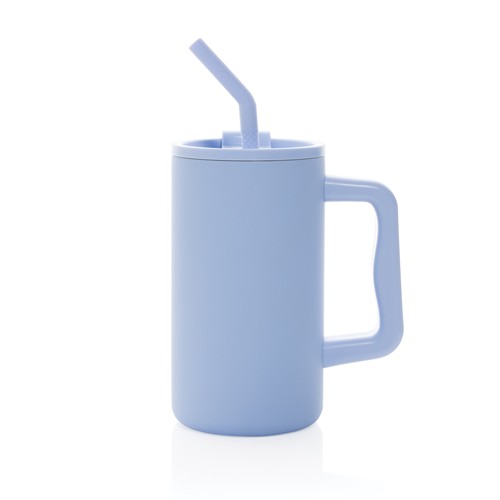 azul claro Taza Cube de acero reciclado RCS 800 ml