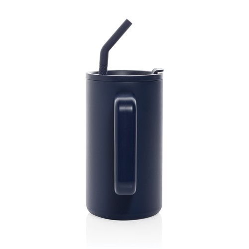 azul marino Taza Cube de acero reciclado RCS 800 ml