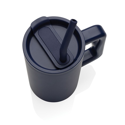 azul marino Taza Cube de acero reciclado RCS 800 ml