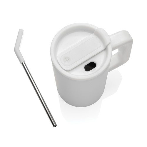 white Taza Cube de acero reciclado RCS 800 ml