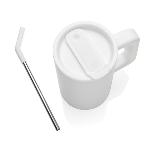 white Taza Cube de acero reciclado RCS 800 ml