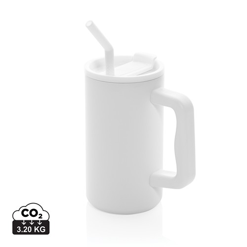 white Taza Cube de acero reciclado RCS 800 ml
