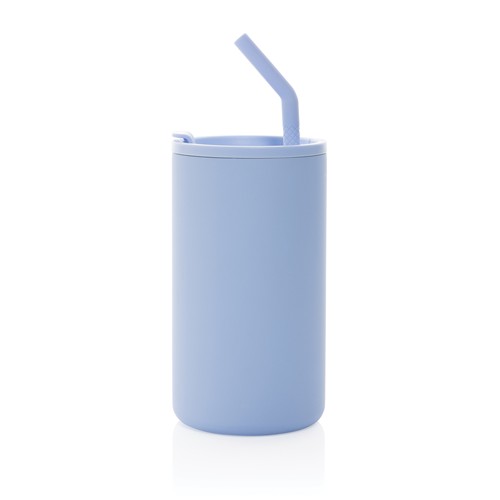 azul claro Taza Cube de acero reciclado RCS 800 ml