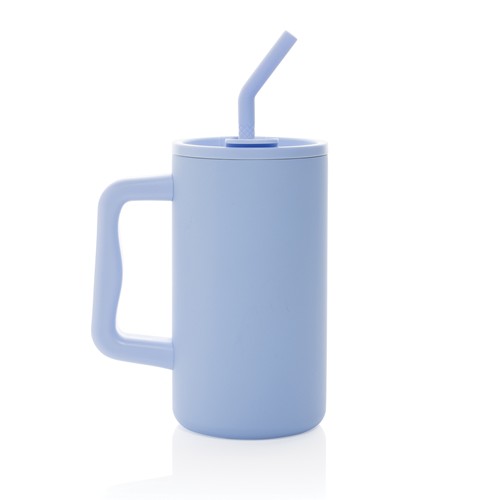 azul claro Taza Cube de acero reciclado RCS 800 ml