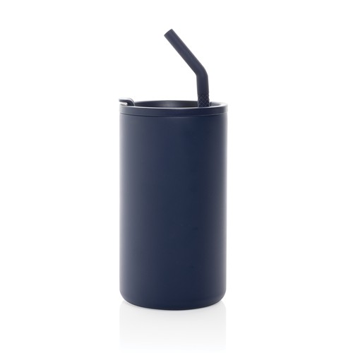azul marino Taza Cube de acero reciclado RCS 800 ml