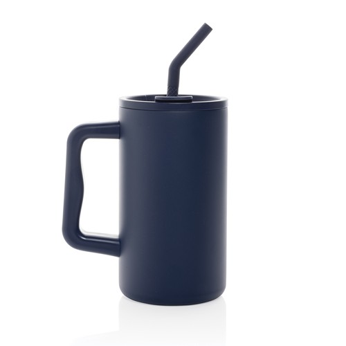 azul marino Taza Cube de acero reciclado RCS 800 ml