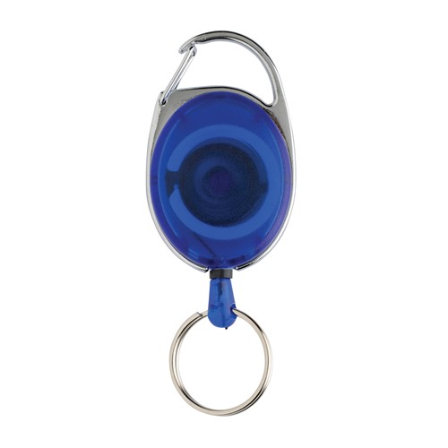 blue Llavero con clip alargable de ABS reciclado RCS