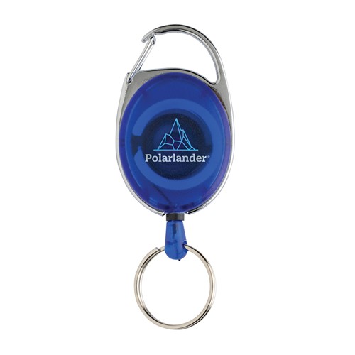 blue Llavero con clip alargable de ABS reciclado RCS
