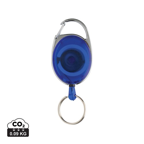 blue Llavero con clip alargable de ABS reciclado RCS
