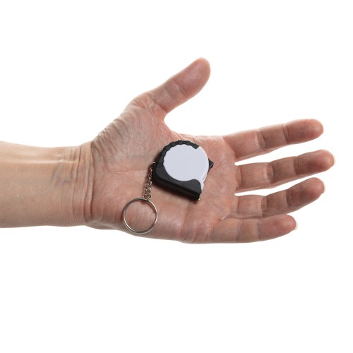 Llavero con cinta de 1m de ABS reciclado MeasureMate RCS
