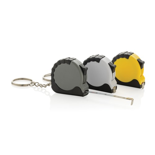 Llavero con cinta de 1m de ABS reciclado MeasureMate RCS