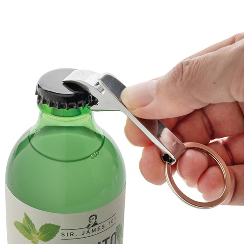Porte-clés décapsuleur en alliage de zinc recyclé RCS - 3