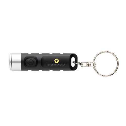 Linterna llavero recargable USB de plástico reciclado Globix