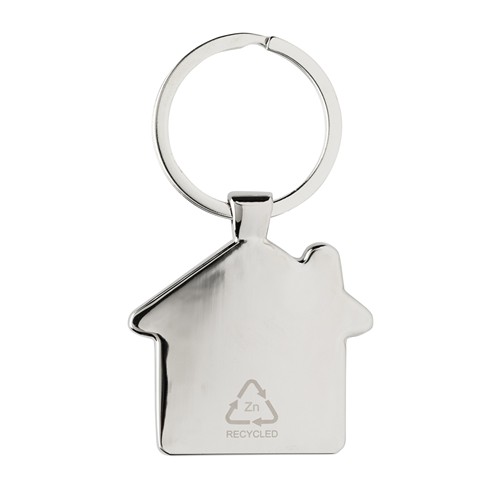 Porte-clés maison en alliage de zinc RCS et bambou - 5