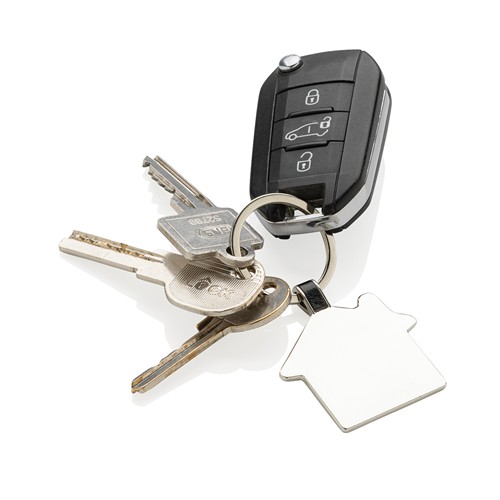 Porte-clés maison en alliage de zinc recyclé RCS - 3