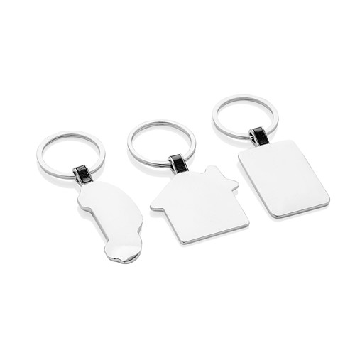 Porte-clés maison en alliage de zinc recyclé RCS - 7