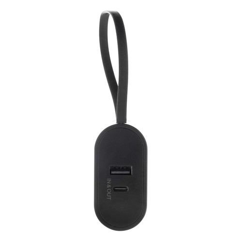 black Powerbank con batería extraíble CycleCell de 10.000 mah