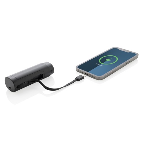 black Batería externa extraíble CycleCell de 5000 mah