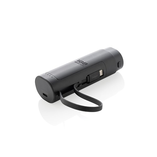 black Batería externa extraíble CycleCell de 5000 mah
