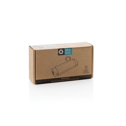 black Batería externa extraíble CycleCell de 5000 mah