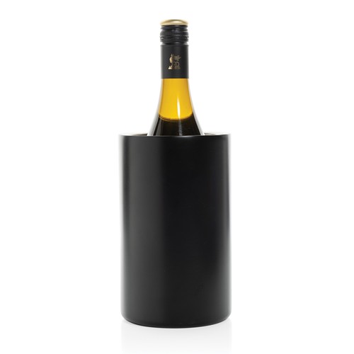 black Cubo Vino de acero inoxidable reciclado certificado
