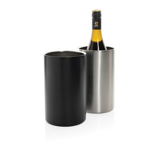 plateado Cubo Vino de acero inoxidable reciclado certificado