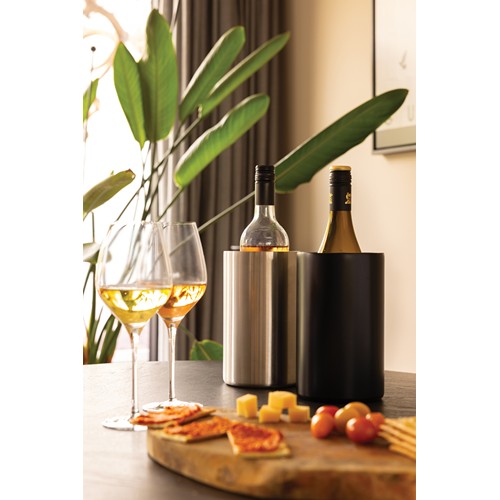 plateado Cubo Vino de acero inoxidable reciclado certificado