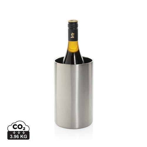 plateado Cubo Vino de acero inoxidable reciclado certificado