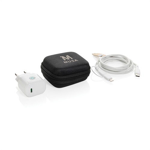 black Set de carga 2 piezas Boost RCS PET reciclado 20W tipo C