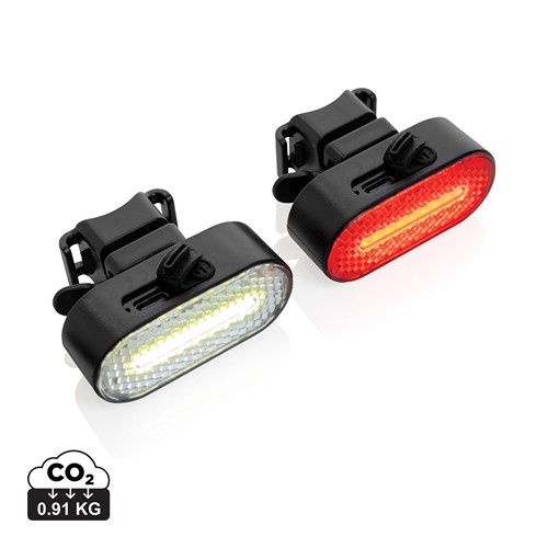 Set d'éclairage de vélo via USB en plastique RCS Lumino - 1