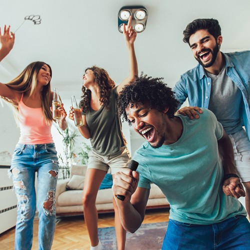 Set karaoké avec double micro en plastique RCS SingVIBE - 14