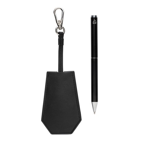 Set porte-clés et stylo en PU recyclé RCS Swiss Peak Tula - 4