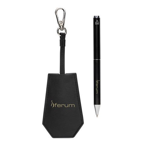 Set porte-clés et stylo en PU recyclé RCS Swiss Peak Tula - 7