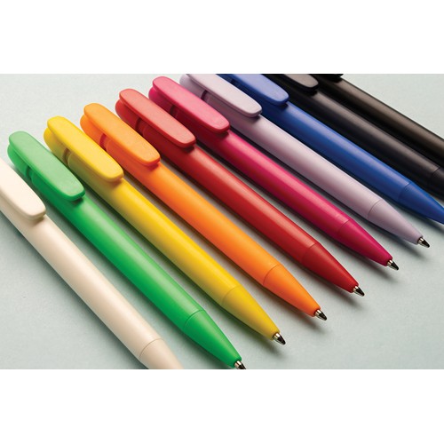 Stylo couleur uni en ABS recyclé et certifié GRS Devin - 7