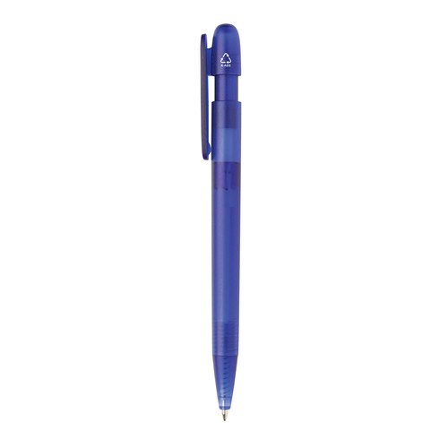 blue Bolígrafo Devin RABS certificado GRS transparente