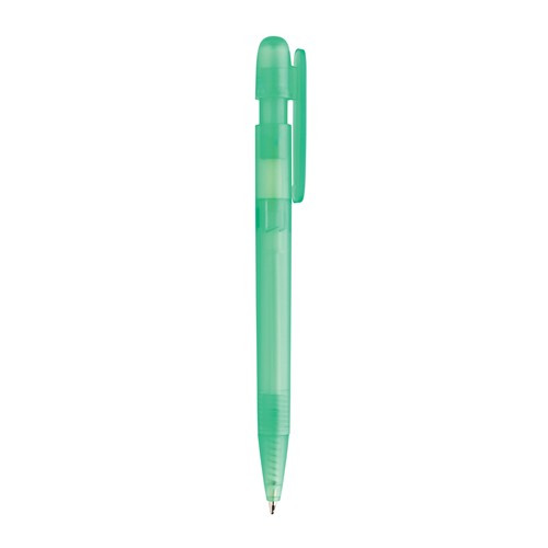 green Bolígrafo Devin RABS certificado GRS transparente
