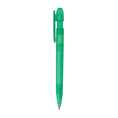 green Bolígrafo Devin RABS certificado GRS transparente