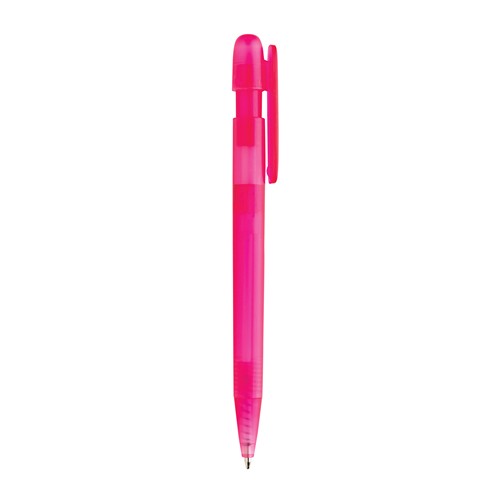 pink Bolígrafo Devin RABS certificado GRS transparente