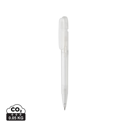 white Bolígrafo Devin RABS certificado GRS transparente