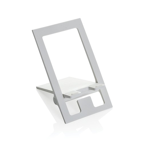 white Soporte teléfono plegable plástico reciclado RCS SnapStand