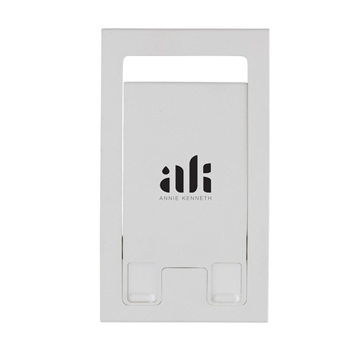 white Soporte teléfono plegable plástico reciclado RCS SnapStand