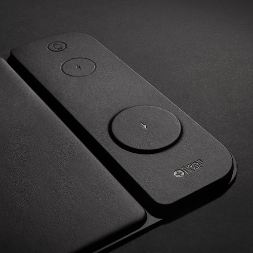 Alfombrilla de ratón Swiss Peak RCS PU reciclado 15W 3 en 1