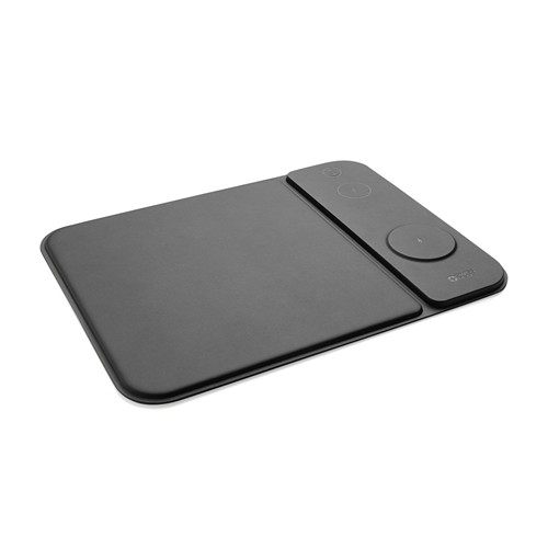 Tapis de souris chargeur 15W 3 en 1 en PU RCS Swiss peak - 2
